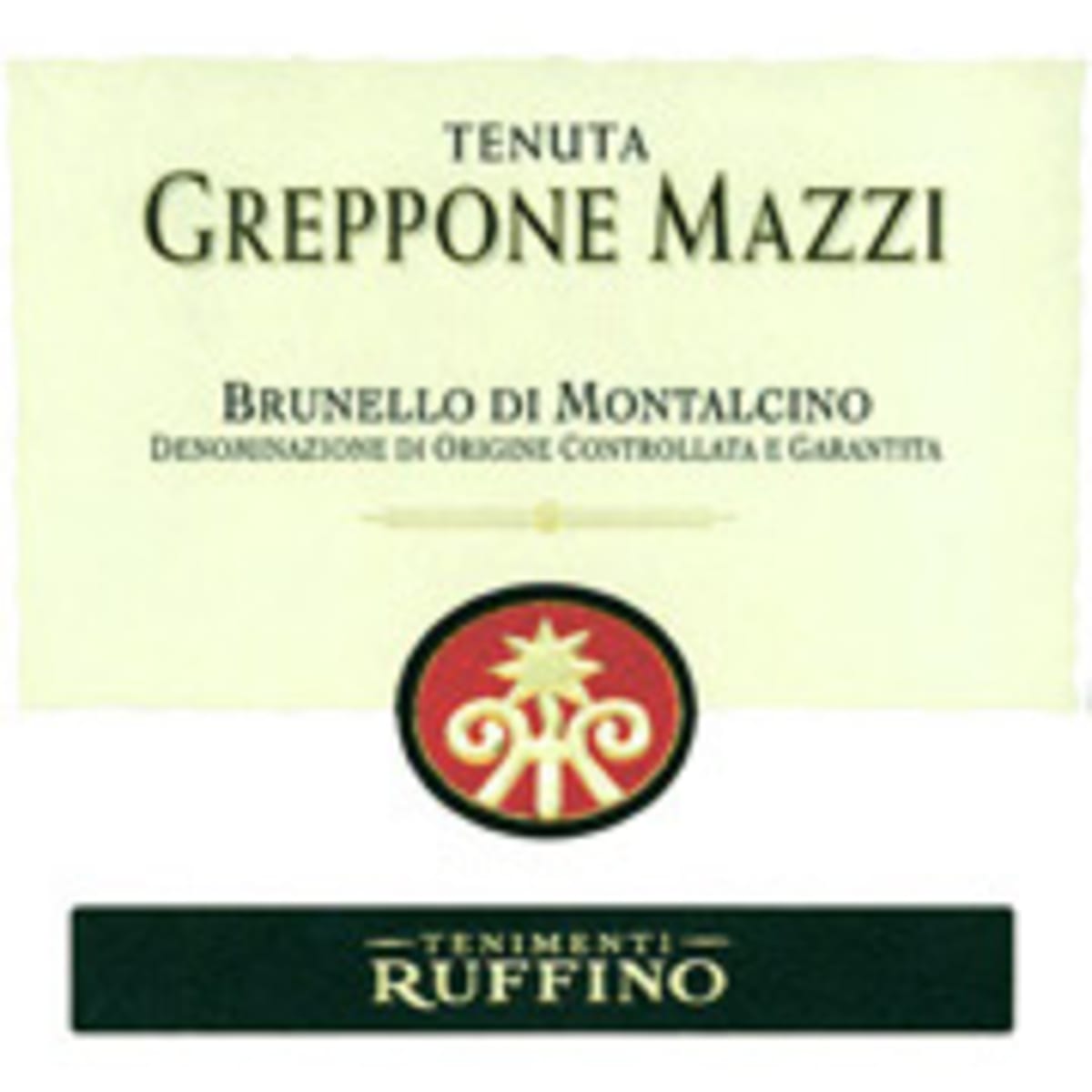 Ruffino Greppone Mazzi Brunello di Montalcino 2001 Front Label