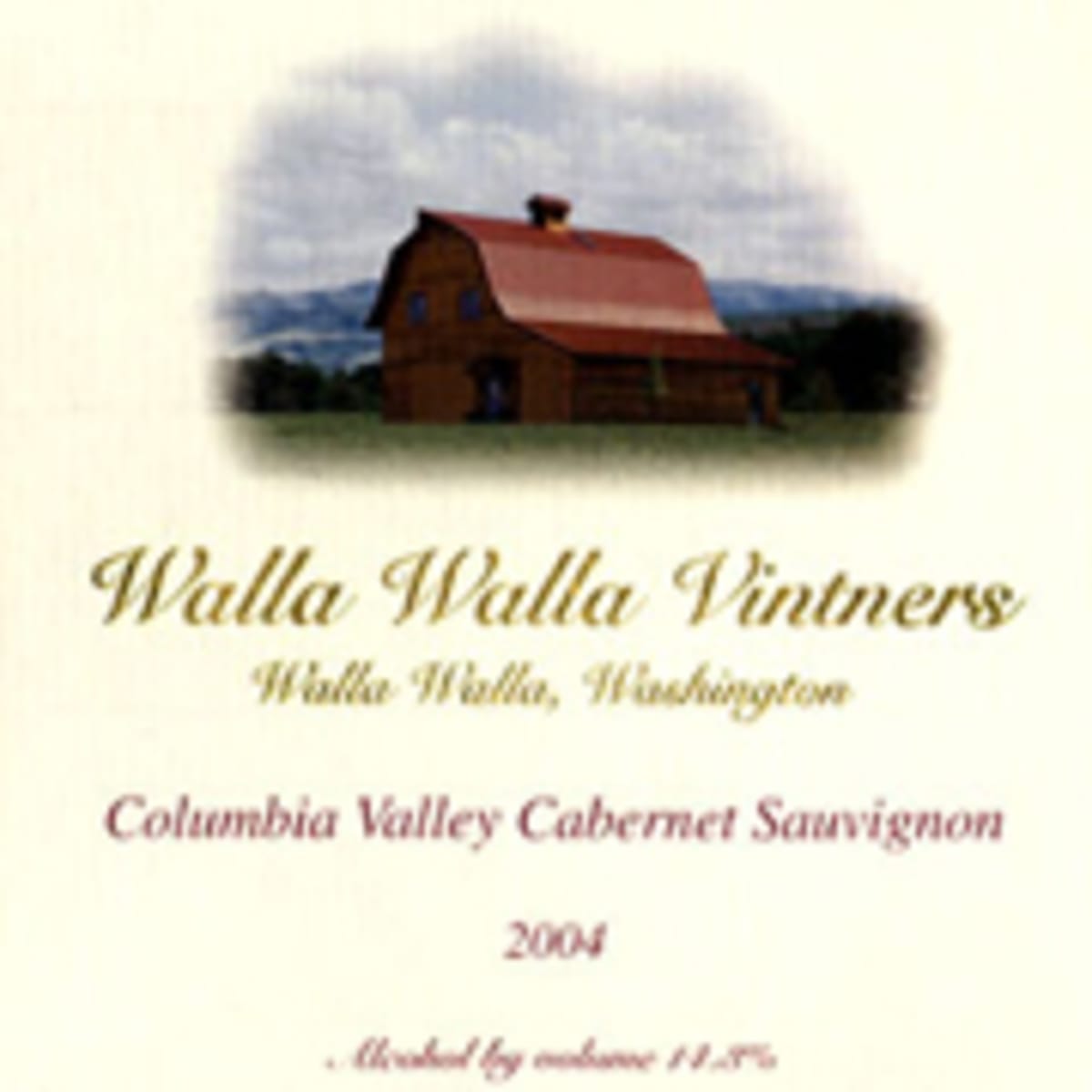 Walla Walla Vintners Cabernet Sauvignon 2004 Front Label