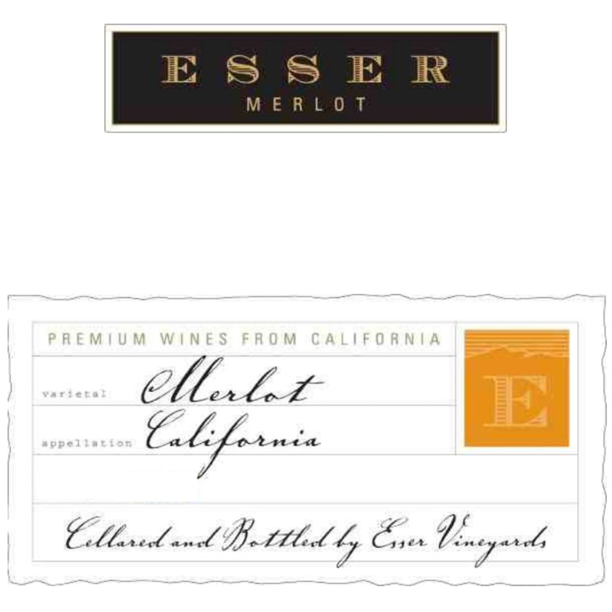 Esser Vineyards Merlot 2006 Front Label