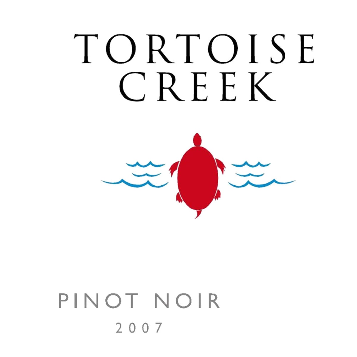 Tortoise Creek Pinot Noir 2007 Front Label