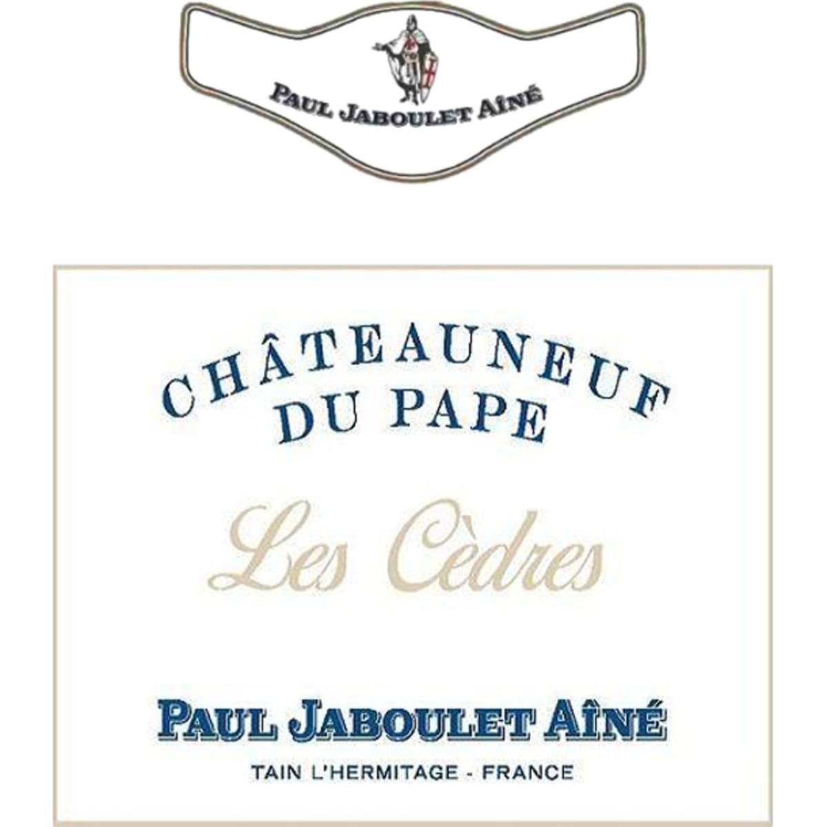 Jaboulet Chateauneuf-du-Pape Les Cedres Rouge 2006 Front Label