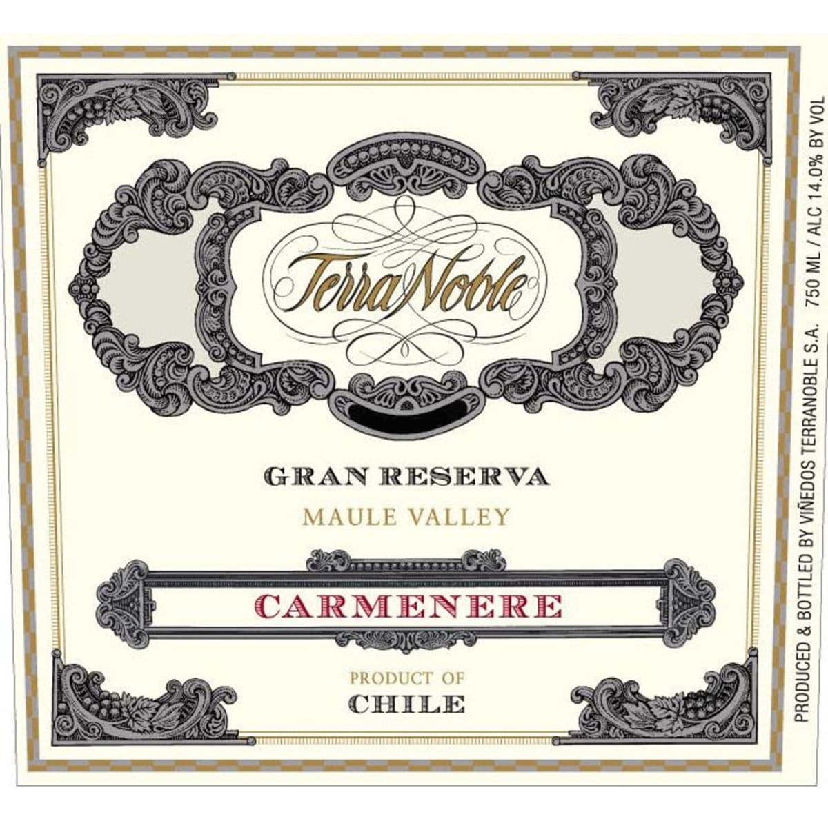 TerraNoble Gran Reserva Carmenere 2007 Front Label