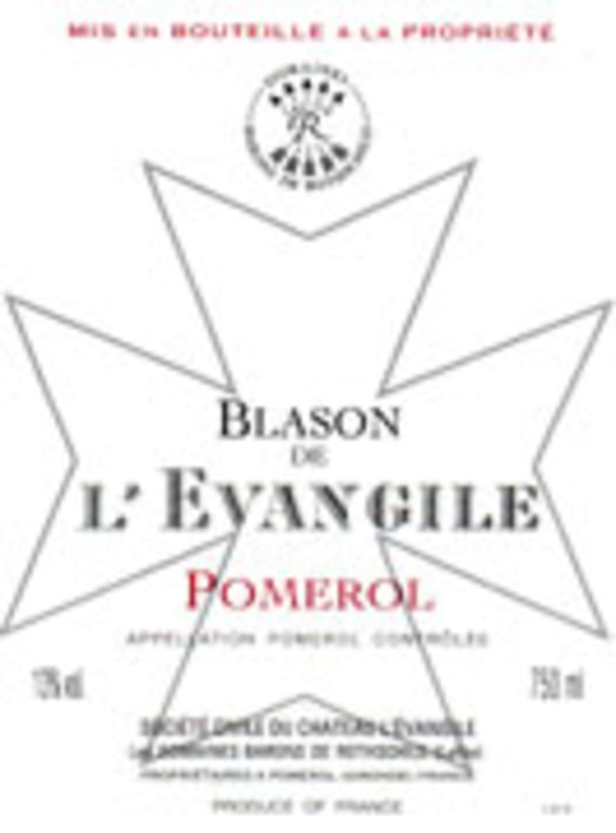 Chateau L'Evangile Blason de L'Evangile Pomerol 2000 Front Label