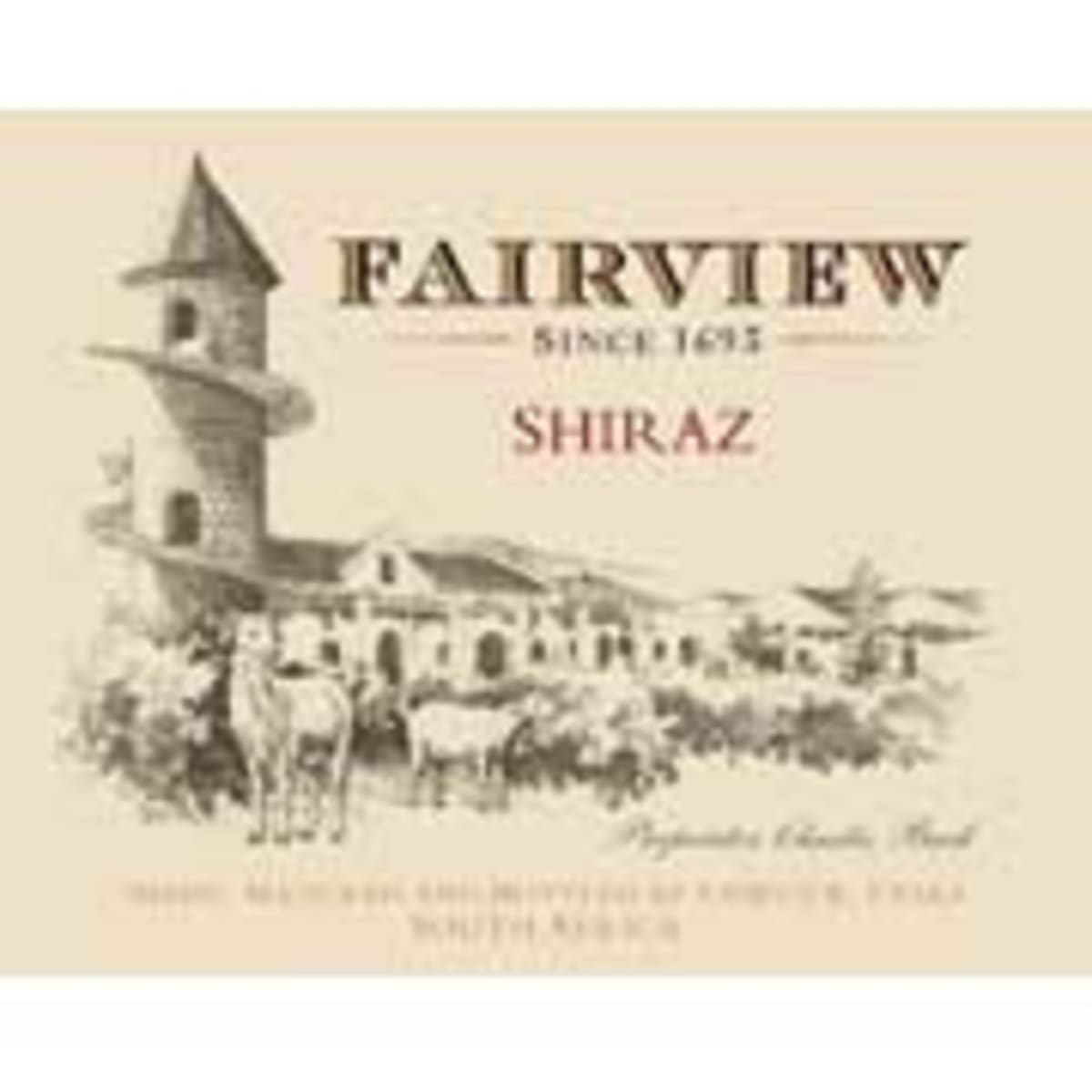 Fairview Shiraz 2007 Front Label