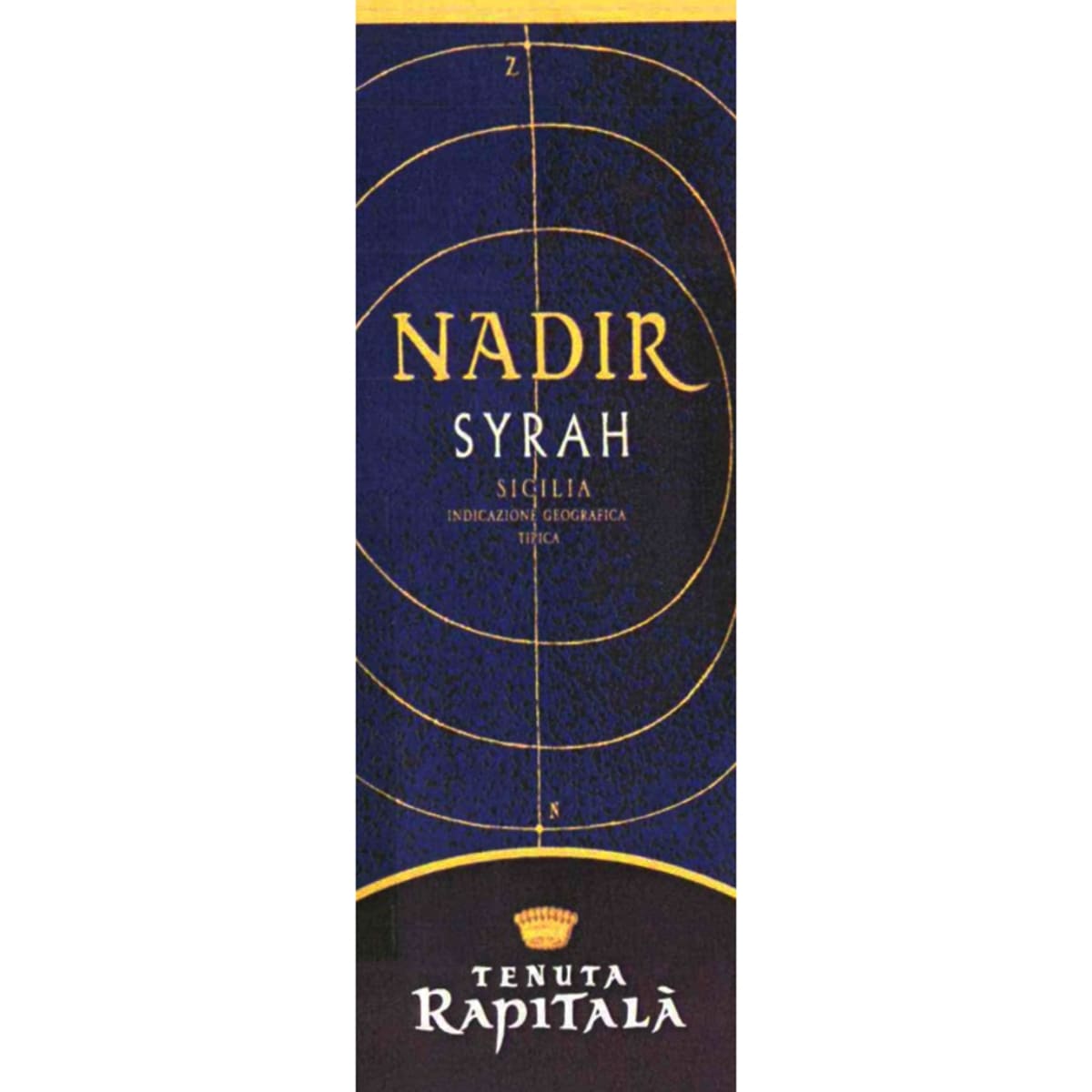 Rapitala Nadir Syrah 2006 Front Label