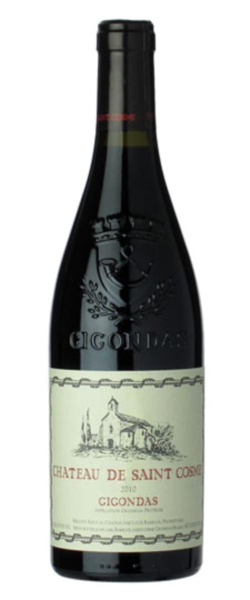 Chateau de Saint Cosme Gigondas 2010  Front Bottle Shot