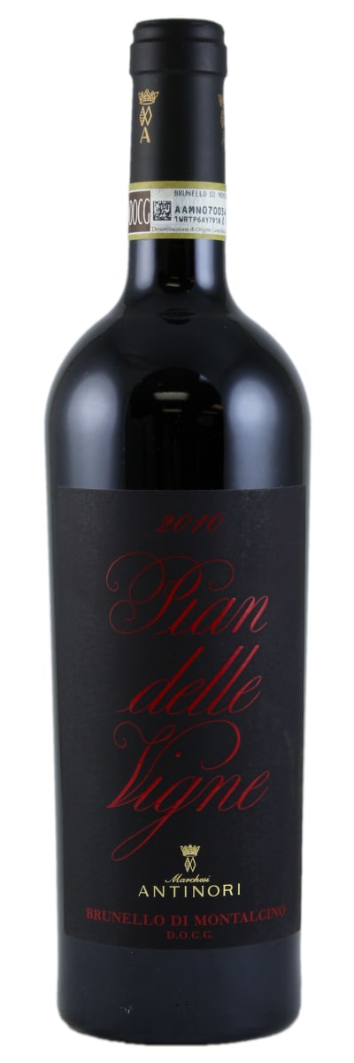 Antinori Pian delle Vigne Brunello di Montalcino 2010  Front Bottle Shot