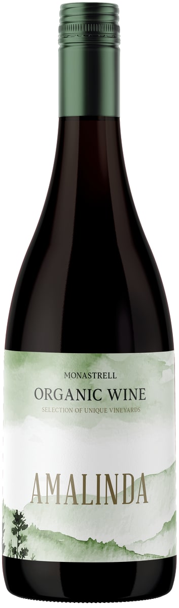 Amalinda Organic Monastrell 2019  Front Bottle Shot