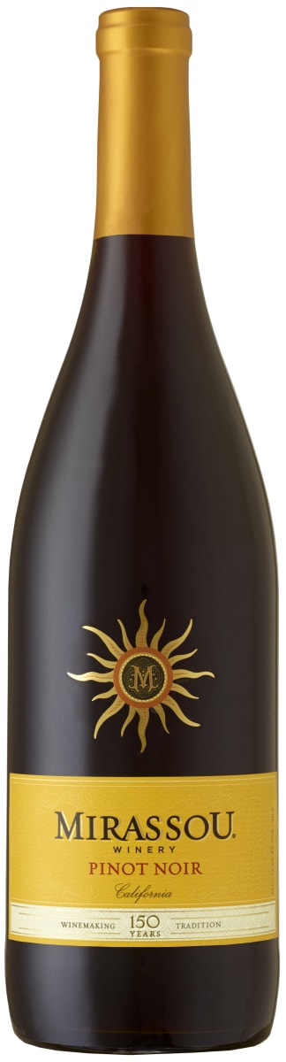 Mirassou Pinot Noir 2016 Front Bottle Shot