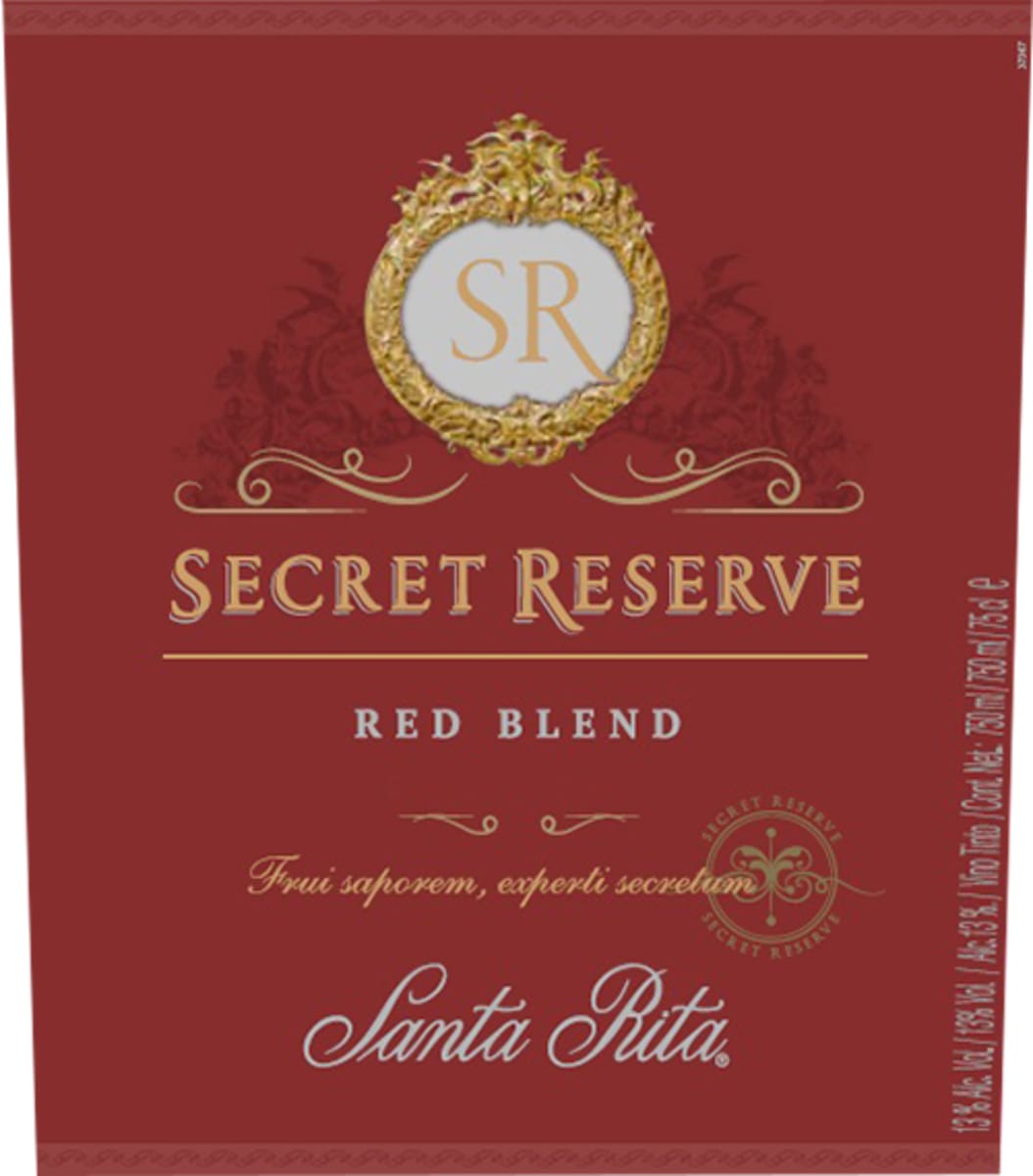 Santa Rita Secret Reserve Red Blend 2021  Front Label
