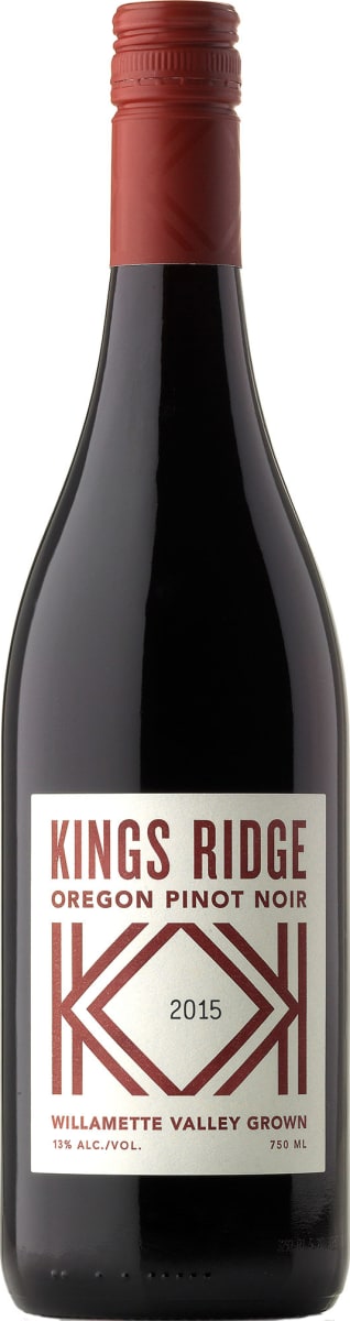 Kings Ridge Pinot Noir 2015 Front Bottle Shot