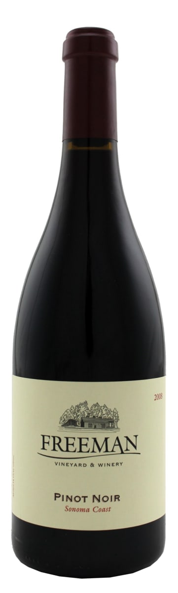 Freeman Sonoma Coast Pinot Noir 2008  Front Bottle Shot