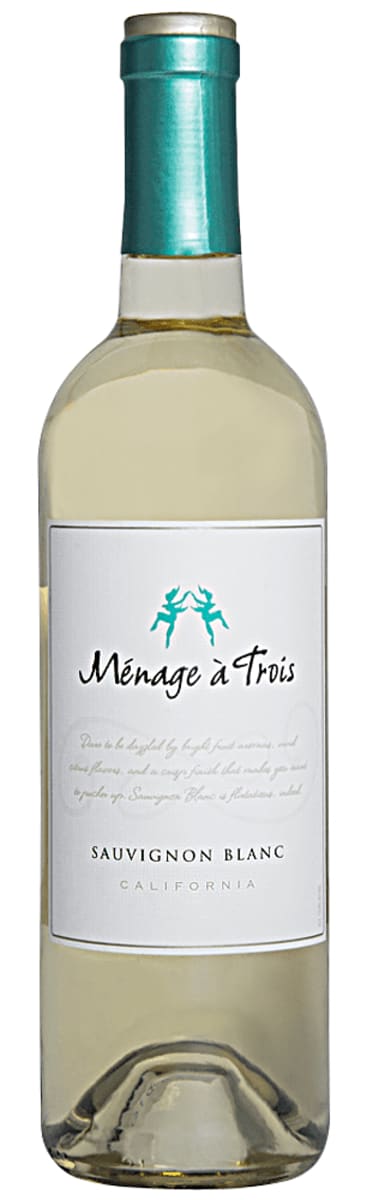 Menage a Trois Sauvignon Blanc 2013 Front Bottle Shot