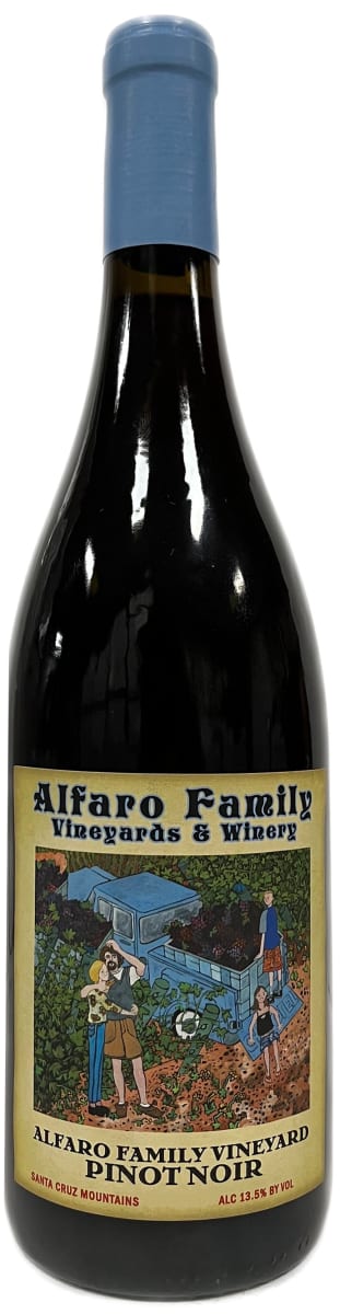 Alfaro Family Estate Pinot Noir 2021  Front Bottle Shot