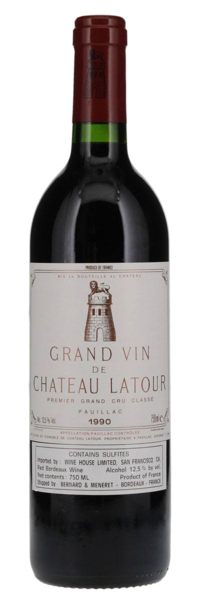 Chateau Latour  1990  Front Bottle Shot