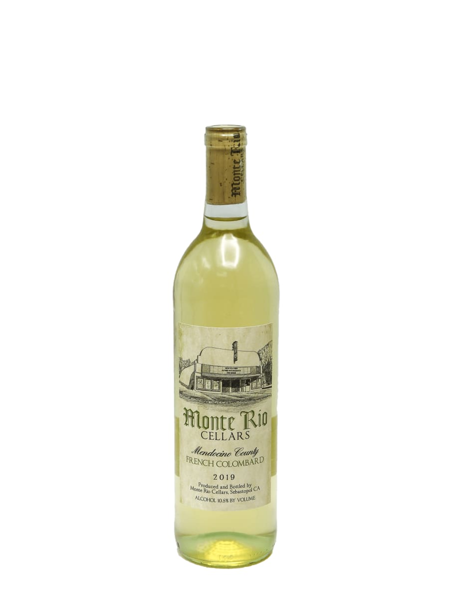 Monte Rio French Colombard 2019  Front Bottle Shot
