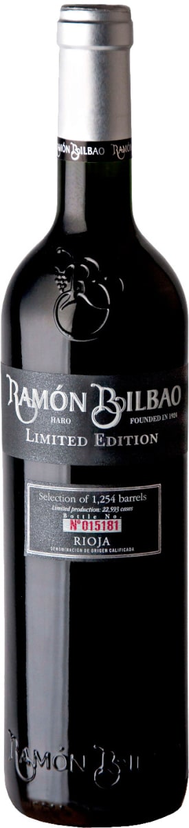 Bodegas Ramon Bilbao Limited Edition Rioja 2012 Front Bottle Shot