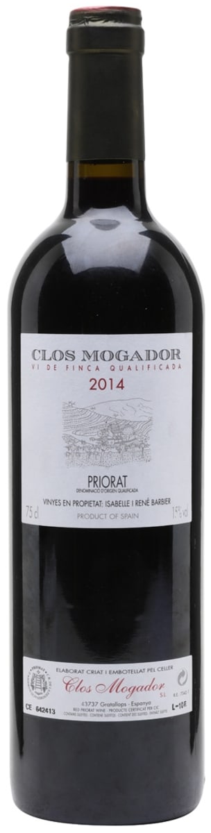 Clos Mogador Priorat 2014 Front Bottle Shot