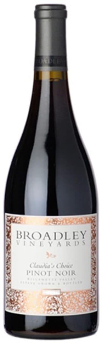 Broadley Claudia's Choice Pinot Noir 2013 Front Bottle Shot