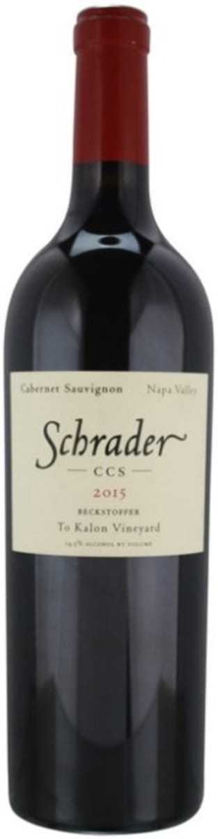 Schrader CCS Beckstoffer To Kalon Cabernet Sauvignon 2015 Front Bottle Shot