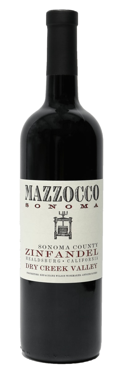 Mazzocco Dry Creek Zinfandel 2018  Front Bottle Shot