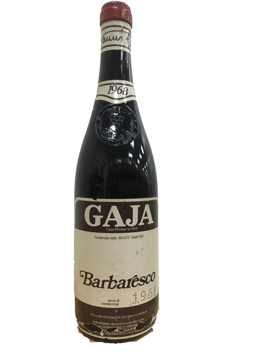 Gaja Barbaresco 1968 Front Bottle Shot