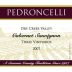 Pedroncelli Three Vineyards Dry Creek Cabernet Sauvignon 2007 Front Label