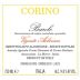 Giovanni Corino Barolo Arborina 2007 Front Label