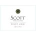 Scott Family Estate Arroyo Seco Pinot Noir 2013 Front Label