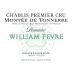 William Fevre Chablis Montee de Tonnerre Premier Cru 2013 Front Label