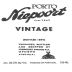 Niepoort Vintage Port 2000 Front Label