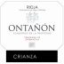 Bodegas Ontanon Crianza 2013 Front Label