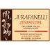 A. Rafanelli Dry Creek Zinfandel 2008 Front Label