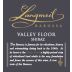 Langmeil Valley Floor Shiraz 2019  Front Label