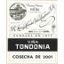 R. Lopez de Heredia Vina Tondonia Gran Reserva 2001  Front Label