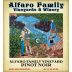 Alfaro Family Estate Pinot Noir 2021  Front Label