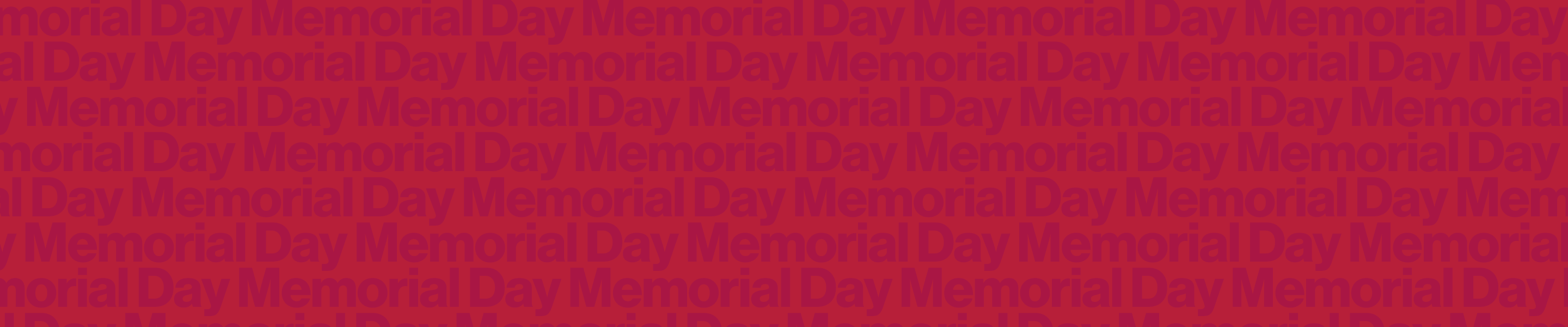 Memorial Day Weekend Is Here!
