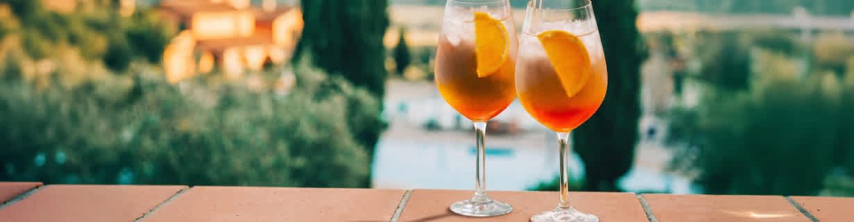The Italian Aperitivo Hour Light, refreshing pours before dinner.