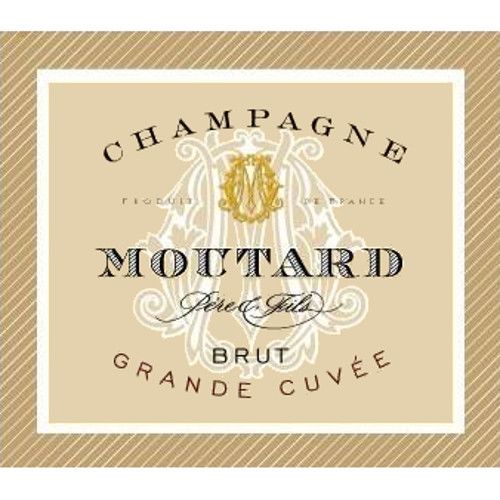 Flat front label of wine