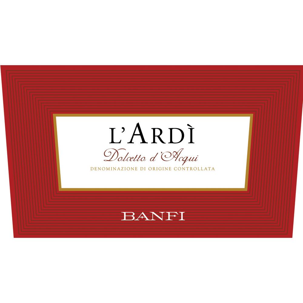 Flat front label of wine