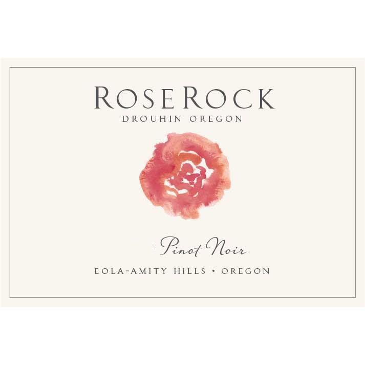 Flat front label of wine