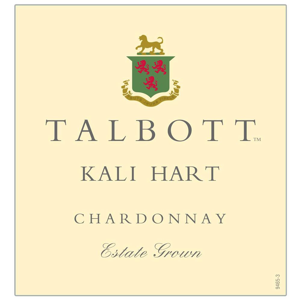 Flat front label of wine