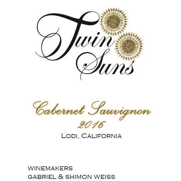 Twin Suns Cabernet Sauvignon (OU Kosher) 2016 Front Label