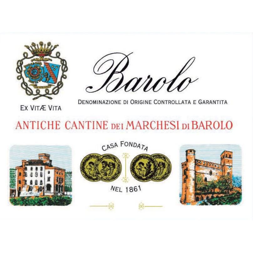 Flat front label of wine