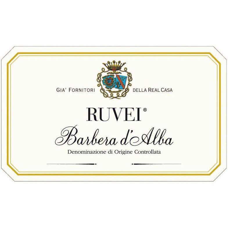 Flat front label of wine