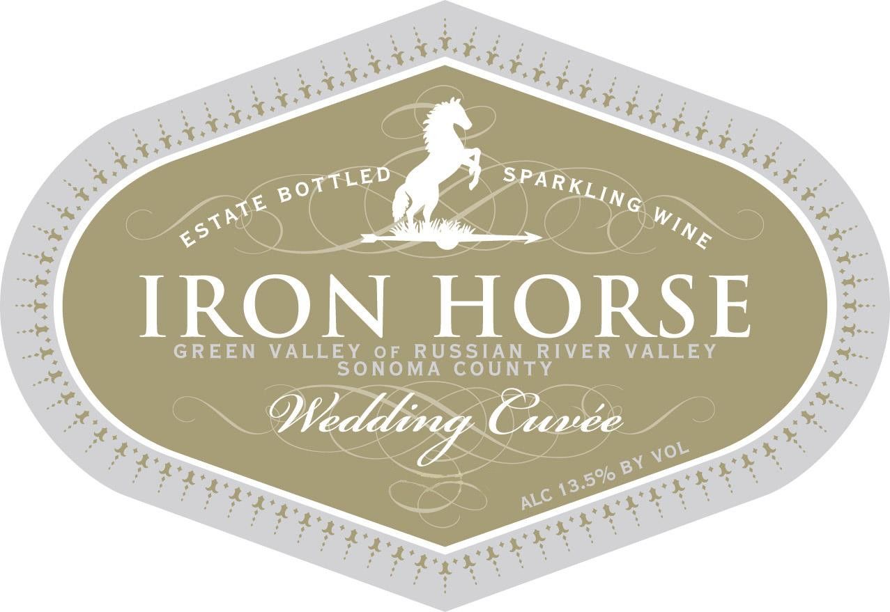 Flat front label of wine