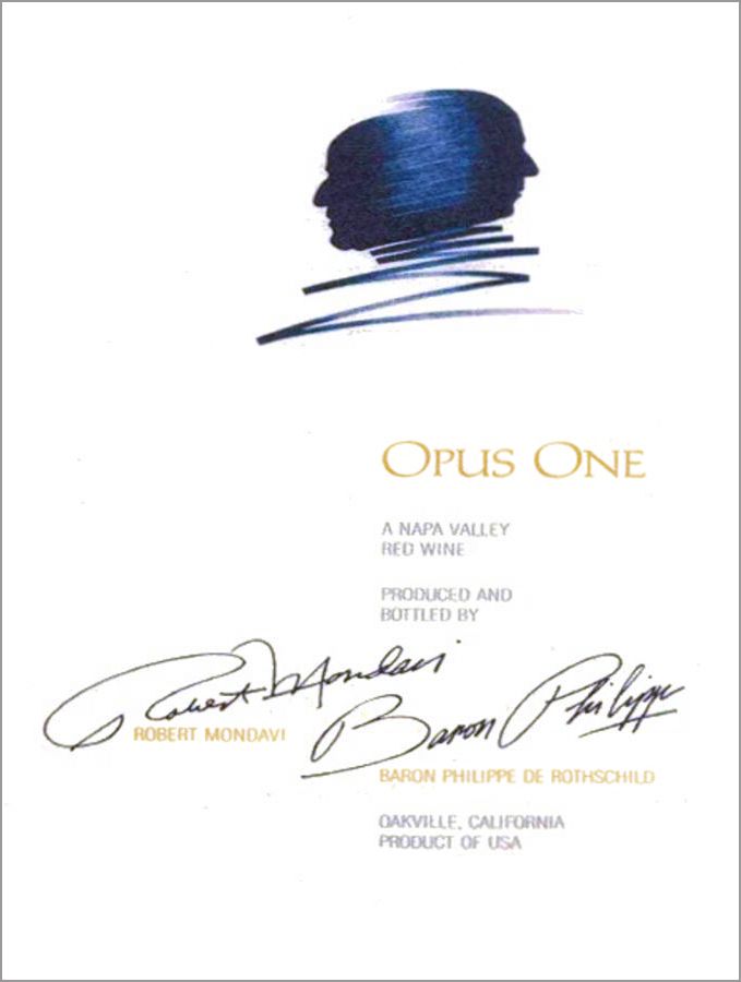 Opus One  2016 Front Label