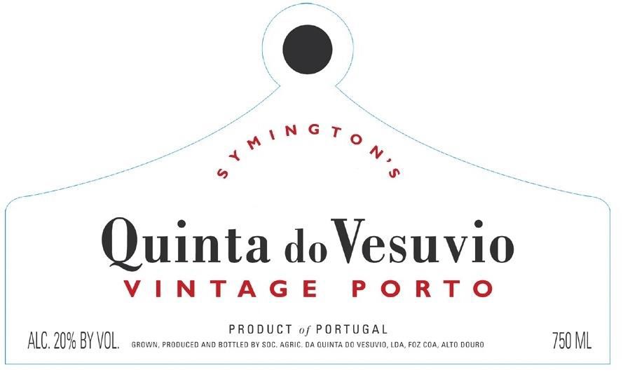 Quinta do Vesuvio Vintage Port 2016 Front Label