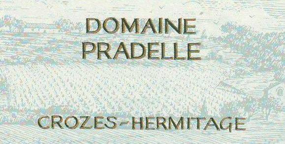 Domaine Pradelle Crozes-Hermitage Blanc (OU Kosher) 2016 Front Label