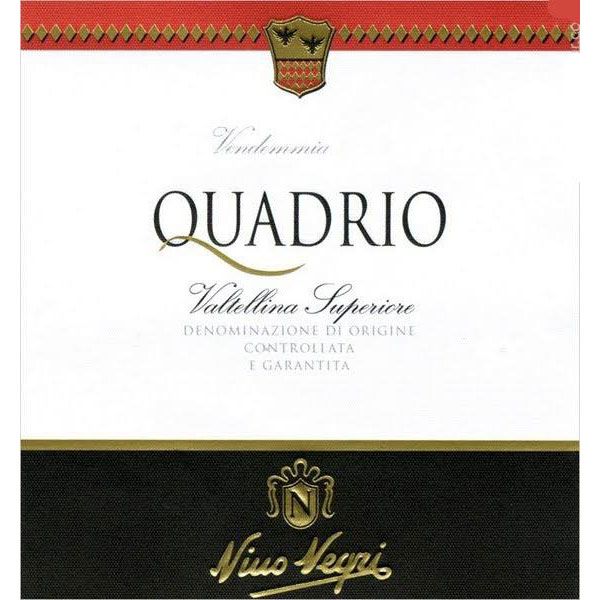 Flat front label of wine